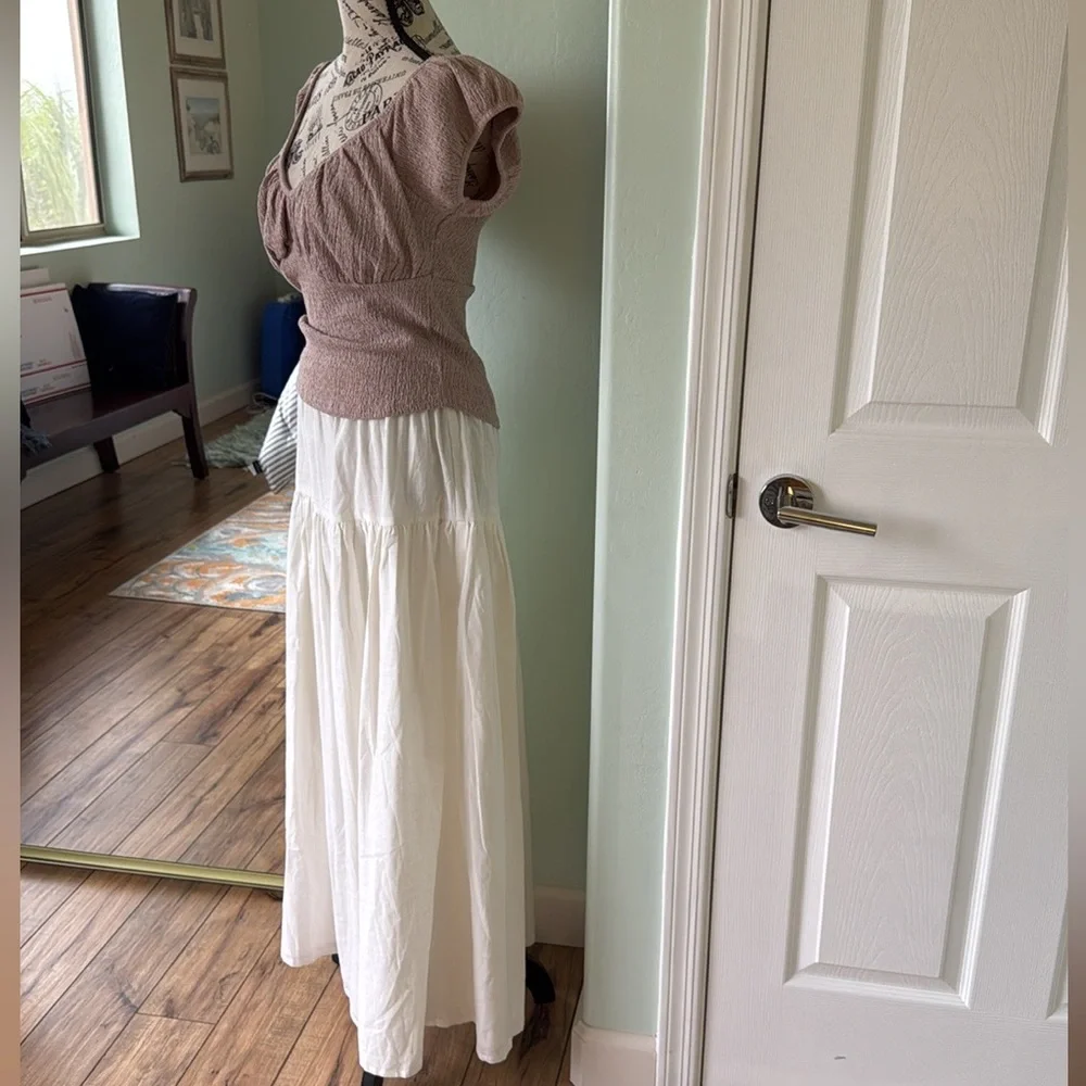 Beginning Boutique Tiered Maxi Skirt Set for Resort Wear